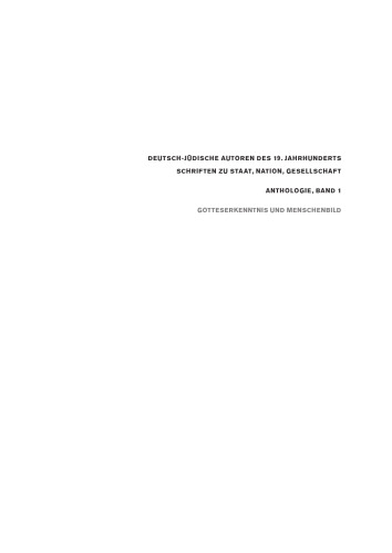Gotteserkenntnis und Menschenbild: Schriften zur jüdischen Sozialethik