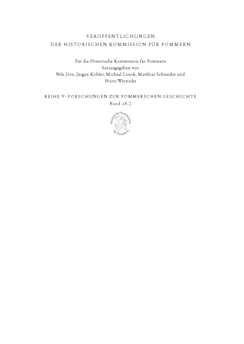 Biographisches Lexikon Fur Pommern (Veroffentlichungen Der Historischen Kommission Fur Pommern, 48) (German Edition)