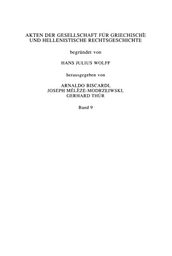 Inschriftliche Gesetzestexte der frühen griechischen Polis: Aus dem Nachlaß von Reinhard Koerner
