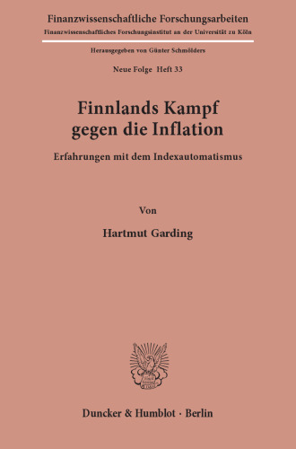 Finnlands Kampf gegen die Inflation: Erfahrungen mit dem Indexautomatismus