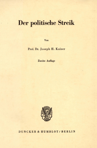 Der politische Streik