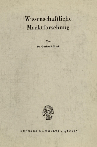 Wissenschaftliche Marktforschung