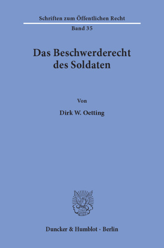 Das Beschwerderecht des Soldaten