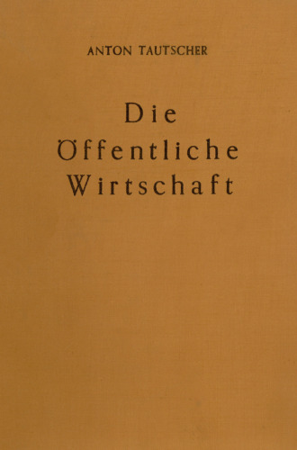 Die öffentliche Wirtschaft