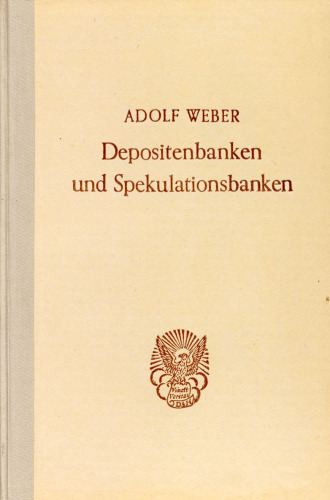 Depositenbanken und Spekulationsbanken: Ein Vergleich deutschen und englischen Bankwesens
