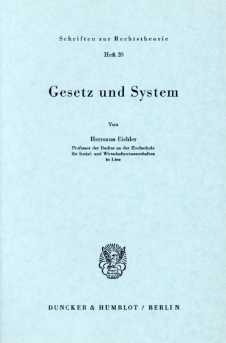 Gesetz und System