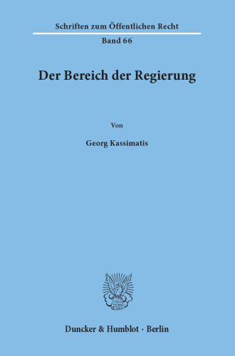 Der Bereich der Regierung