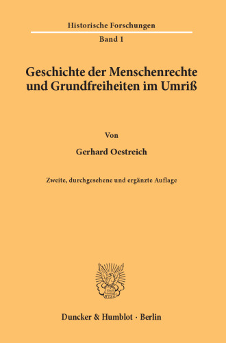 Geschichte der Menschenrechte und Grundfreiheiten im Umriß