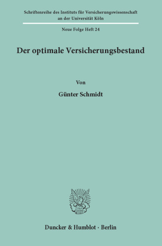 Der optimale Versicherungsbestand