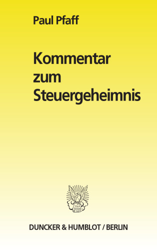 Kommentar zum Steuergeheimnis