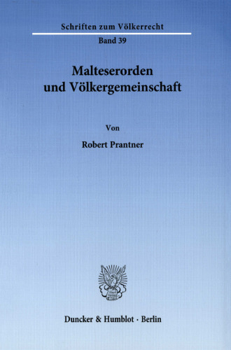 Malteserorden und Völkergemeinschaft