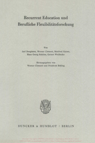 Recurrent Education und Berufliche Flexibilitätsforschung