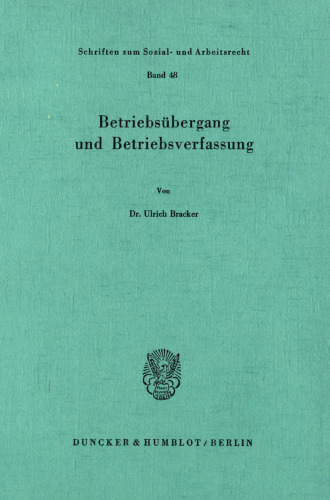 Betriebsübergang und Betriebsverfassung