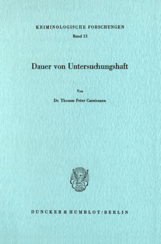 Dauer von Untersuchungshaft