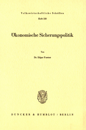 Ökonomische Sicherungspolitik