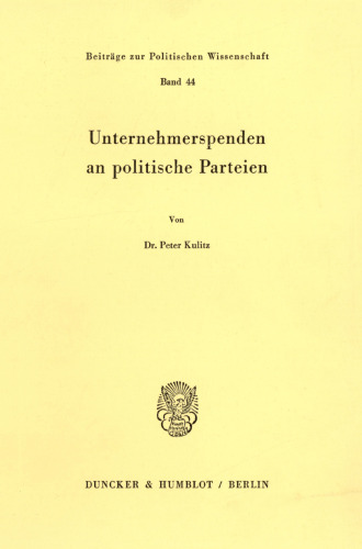 Unternehmerspenden an politische Parteien