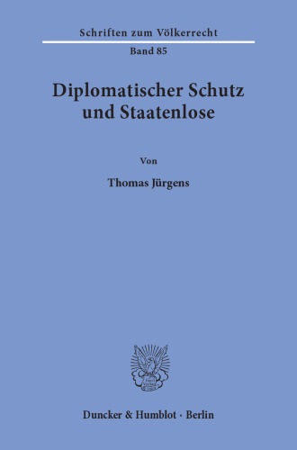 Diplomatischer Schutz und Staatenlose