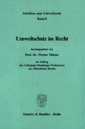 Umweltschutz im Recht