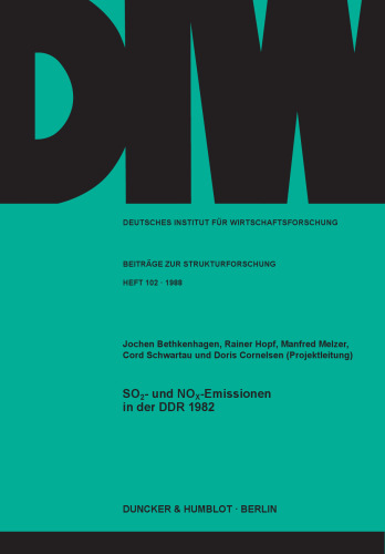 SO2- und NOx-Emissionen in der DDR 1982