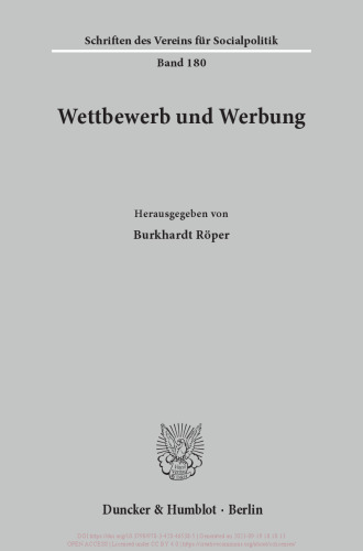 Wettbewerb und Werbung