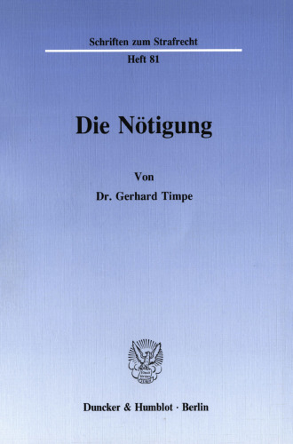Die Nötigung