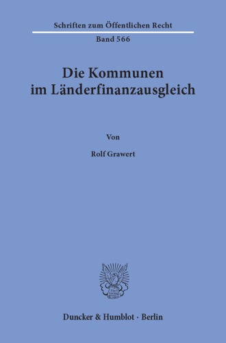 Die Kommunen im Länderfinanzausgleich