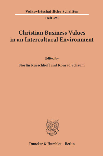 Christian Business Values in an Intercultural Environment