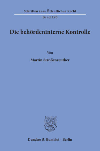 Die behördeninterne Kontrolle