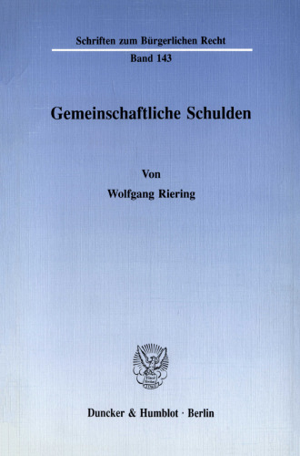 Gemeinschaftliche Schulden