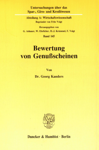 Bewertung von Genußscheinen