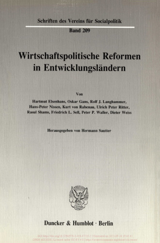 Wirtschaftspolitische Reformen in Entwicklungsländern