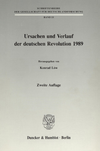 Ursachen und Verlauf der deutschen Revolution 1989