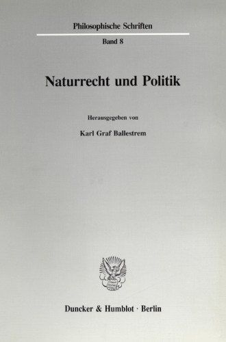 Naturrecht und Politik