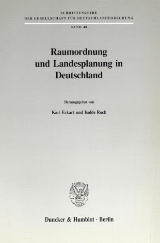 Raumordnung und Landesplanung in Deutschland