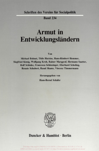 Armut in Entwicklungsländern
