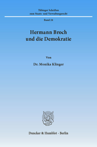 Hermann Broch und die Demokratie