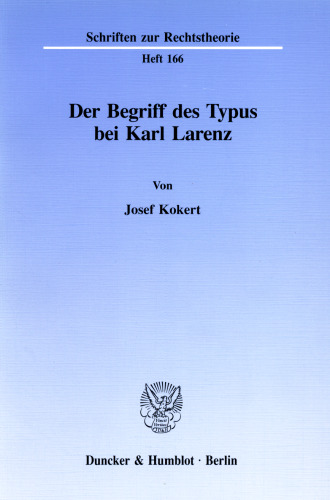 Der Begriff des Typus bei Karl Larenz