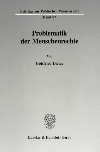 Problematik der Menschenrechte