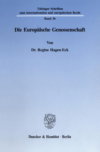 Die Europäische Genossenschaft