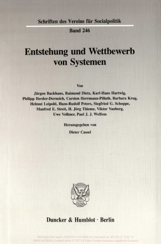 Entstehung und Wettbewerb von Systemen