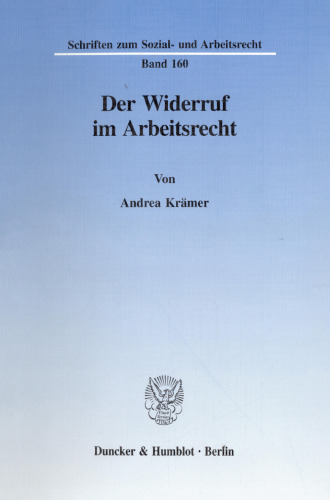 Der Widerruf im Arbeitsrecht