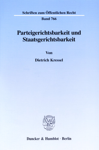 Parteigerichtsbarkeit und Staatsgerichtsbarkeit