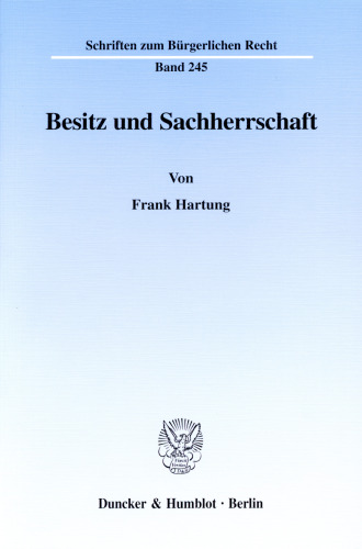 Besitz und Sachherrschaft