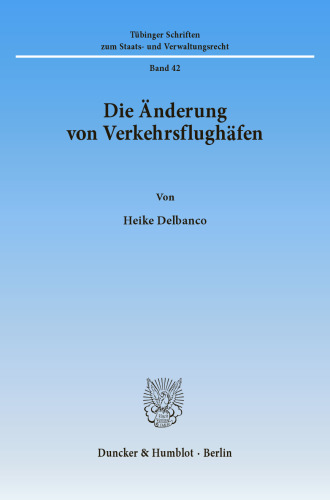 Die Änderung von Verkehrsflughäfen