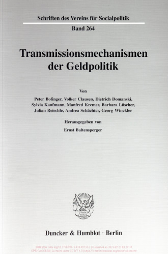 Transmissionsmechanismen der Geldpolitik