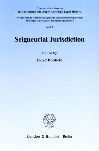 Seigneurial Jurisdiction