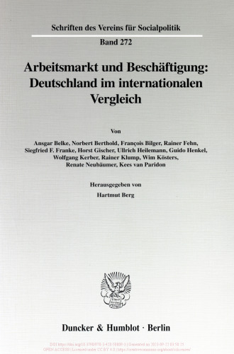 Arbeitsmarkt und Beschäftigung: Deutschland im internationalen Vergleich