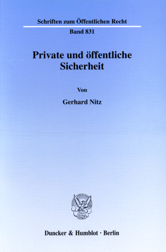 Private und öffentliche Sicherheit