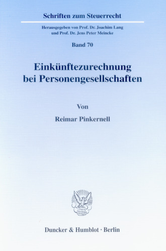 Einkünftezurechnung bei Personengesellschaften