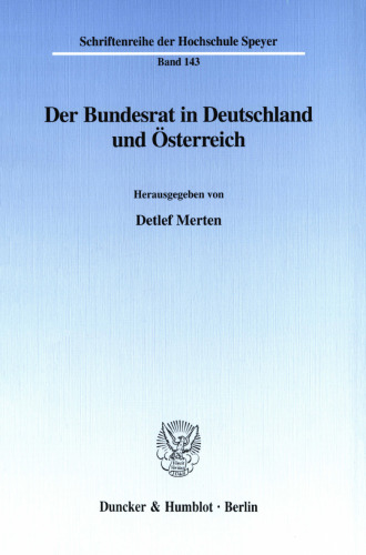 Der Bundesrat in Deutschland und Österreich